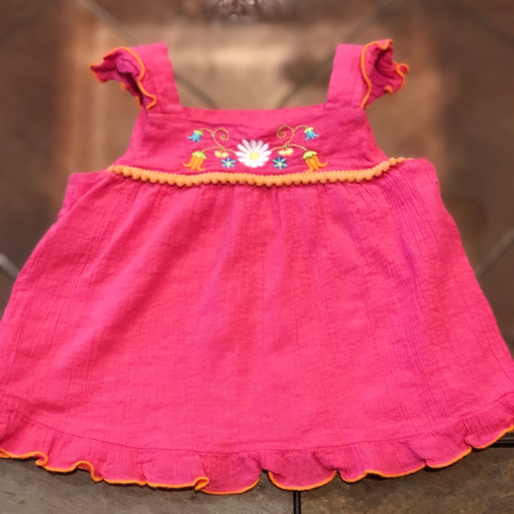 Pink Embroidered Top